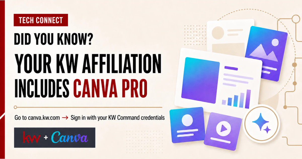 Did You Know Your KW Affiliation Includes Canva Pro? preview